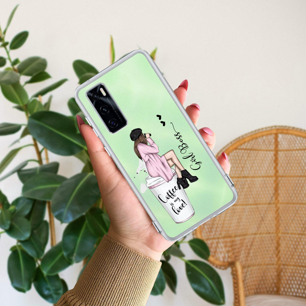 Coffee Lover Customize Transparent Silicon Case For Vivo T4x 5G