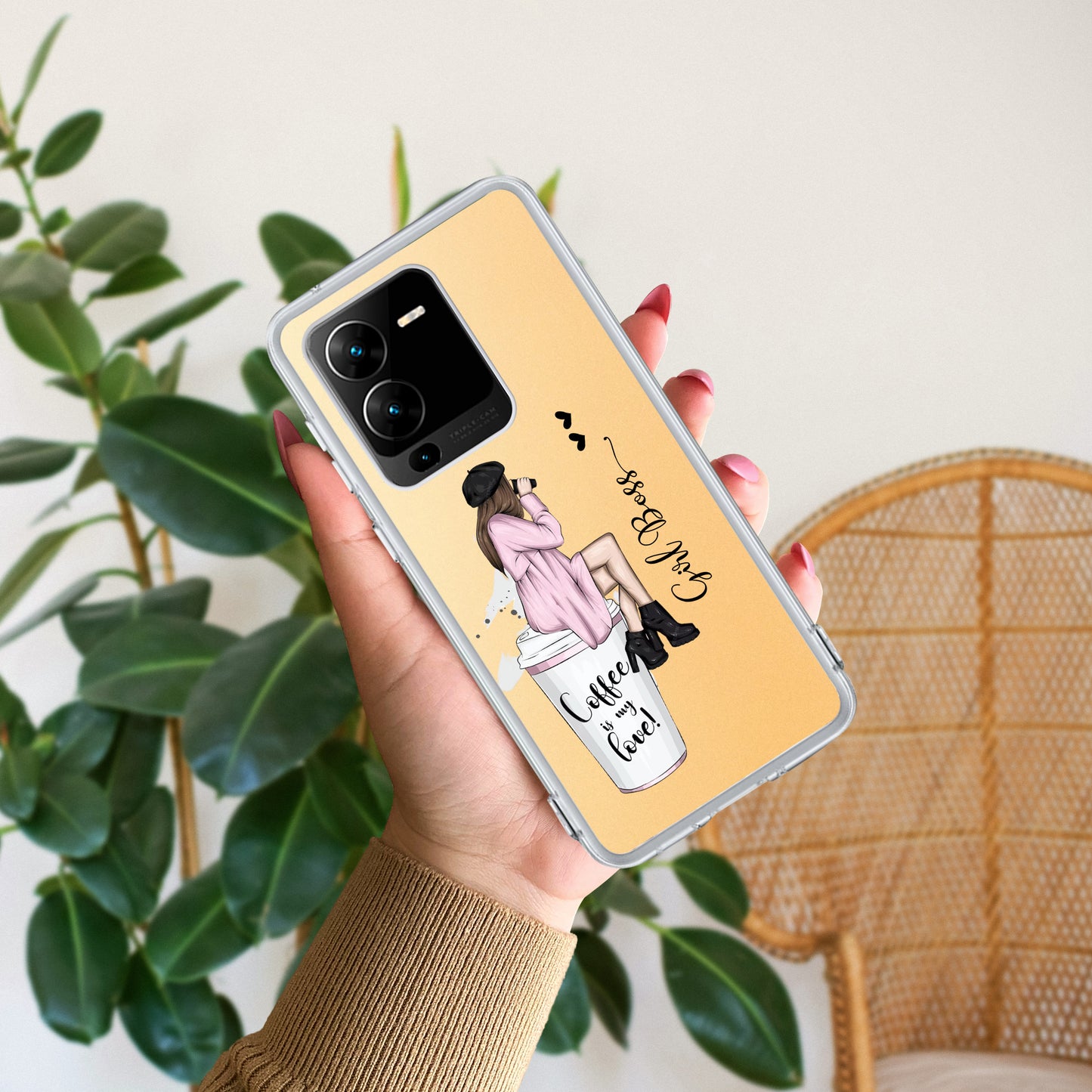 Coffee Lover Customize Transparent Silicon Case For Vivo ShopOnCliQ