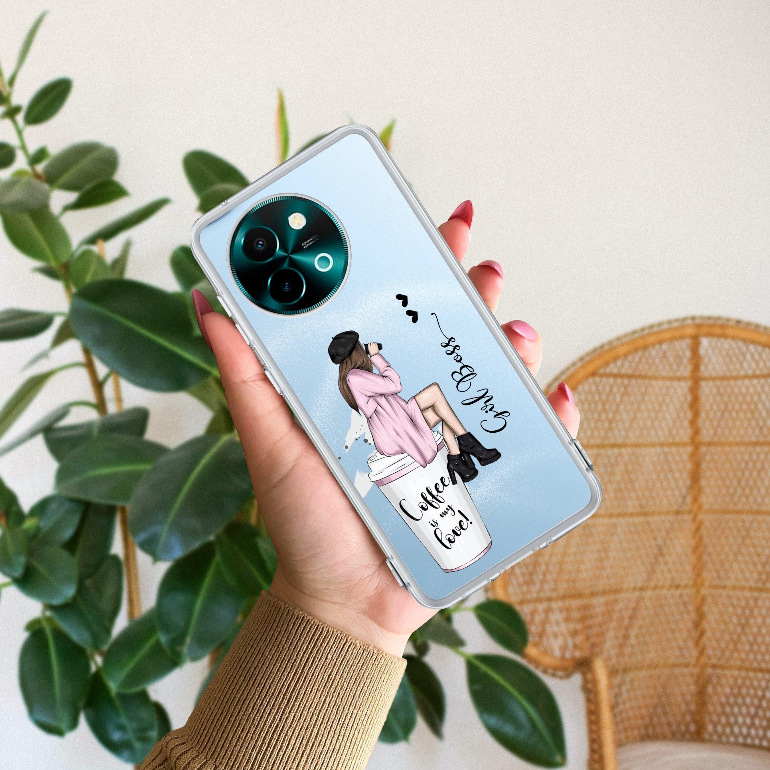 Coffee Lover Customize Transparent Silicon Case For Vivo Y58 5G
