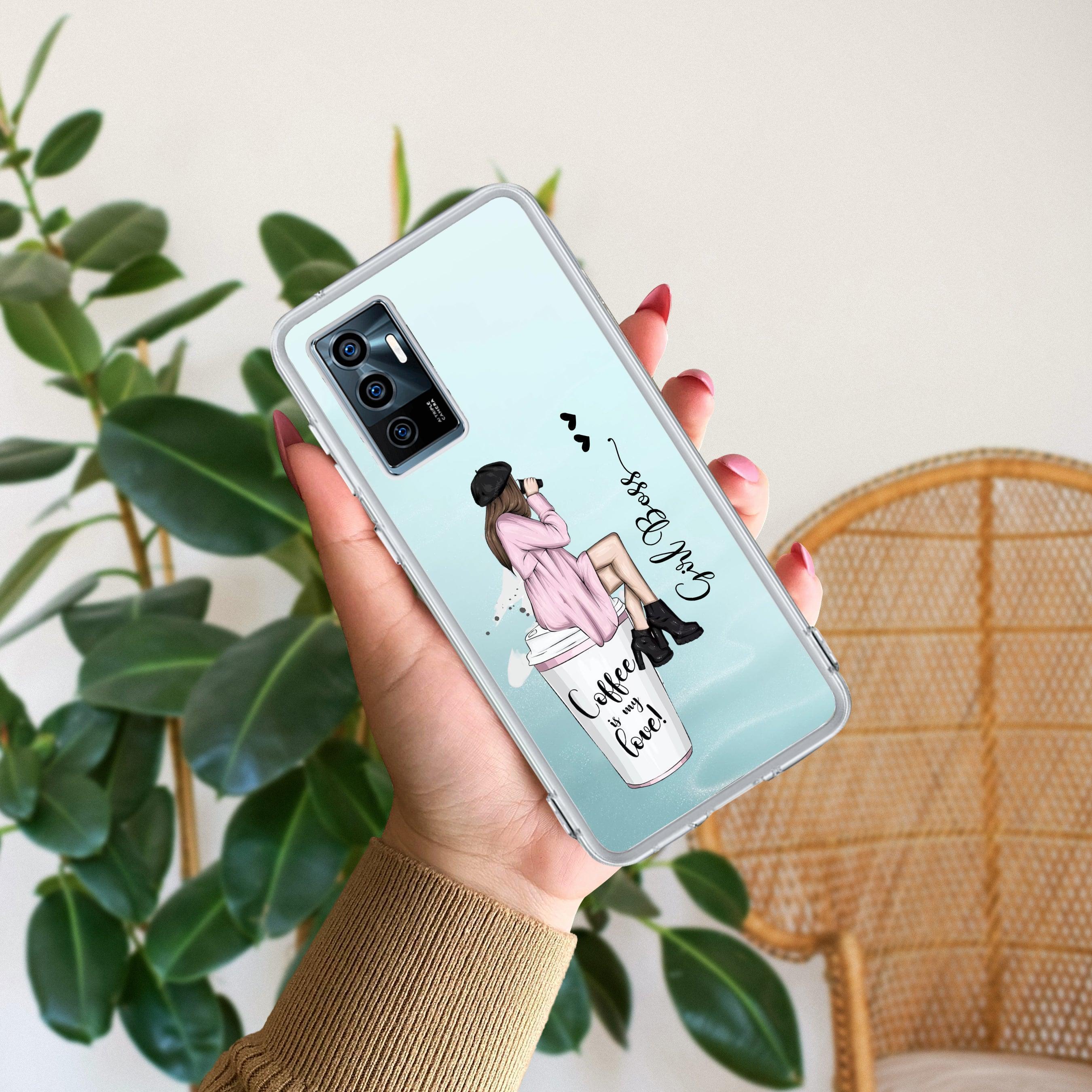 Coffee Lover Customize Transparent Silicon Case For Vivo Y75 4G