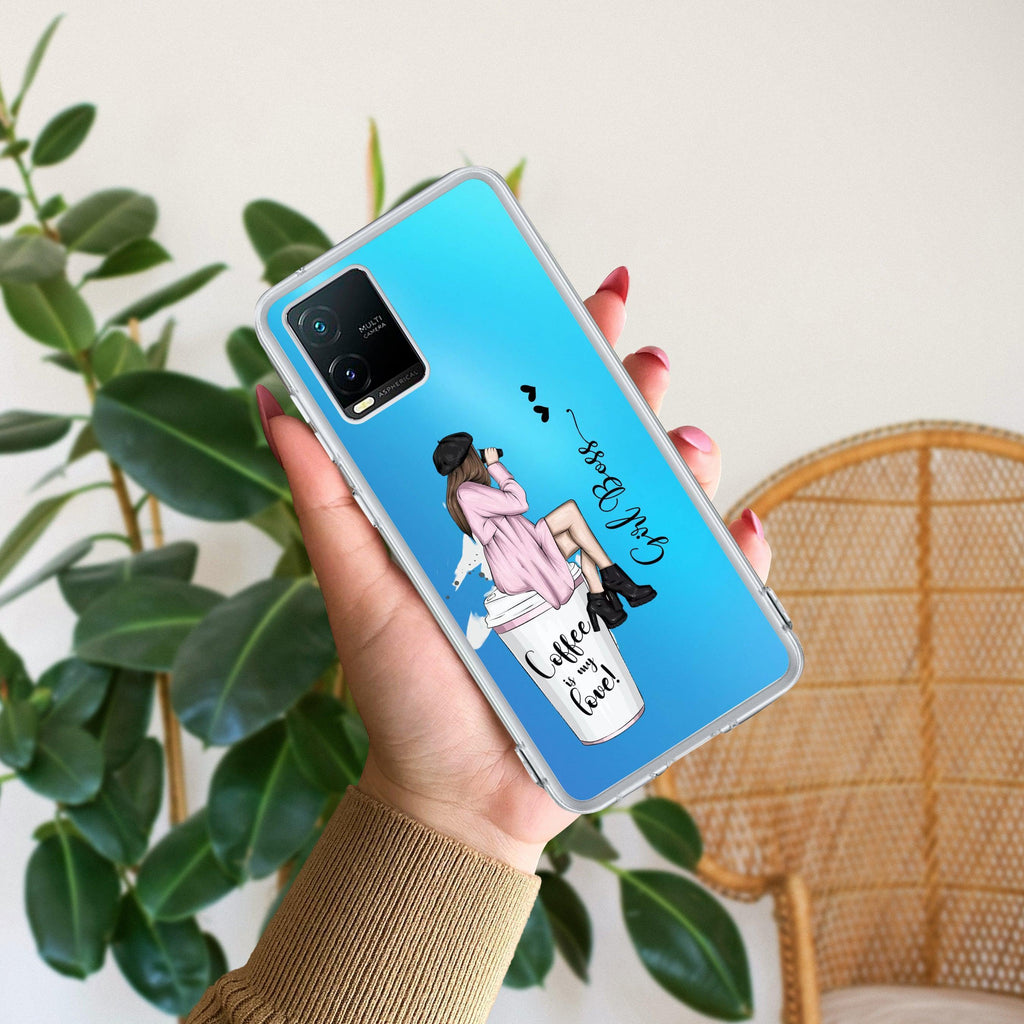 Coffee Lover Customize Anti Yellow Case For Vivo Y21 / Vivo Y21A / Vivo Y21E /Vivo Y21S/ Vivo Y21T