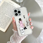 Coffee Lover Customize Transparent Silicon Case For iPhone 15 Plus