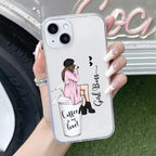 Coffee Lover Customize Transparent Silicon Case For iPhone