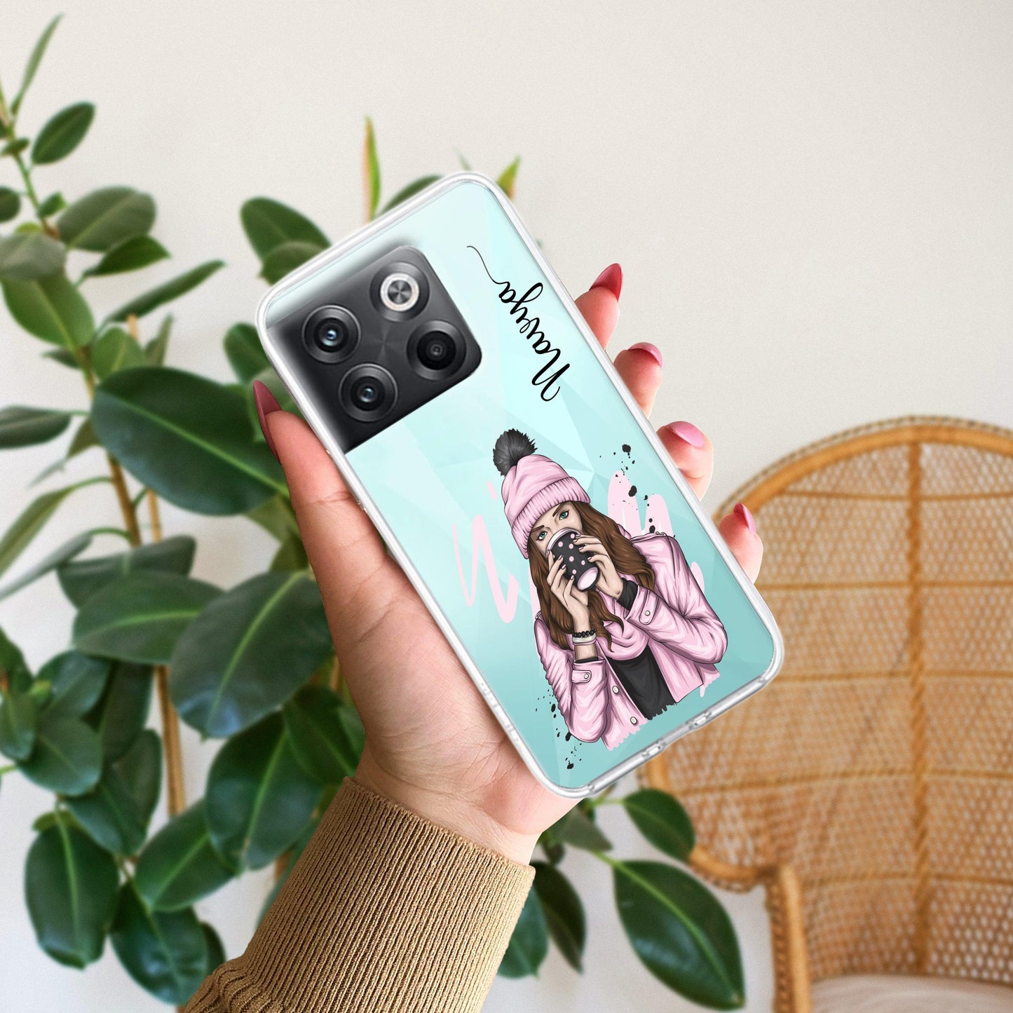 Coffee Time Customize Transparent Silicon Case For OnePlus