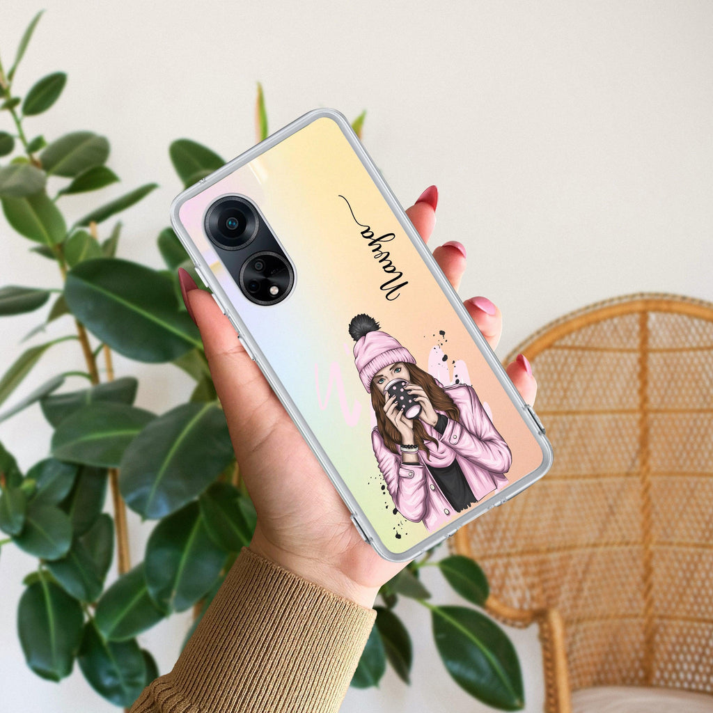 Coffee Time Customize Anti Yellow Case For Oppo Reno 8T 5G