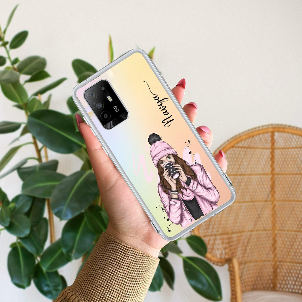 Coffee Time Customize Anti Yellow Case For Oppo F19 Pro Plus