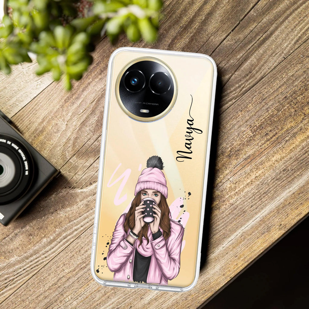 Coffee Time Customize Anti Yelllow Case For Realme 11 5G