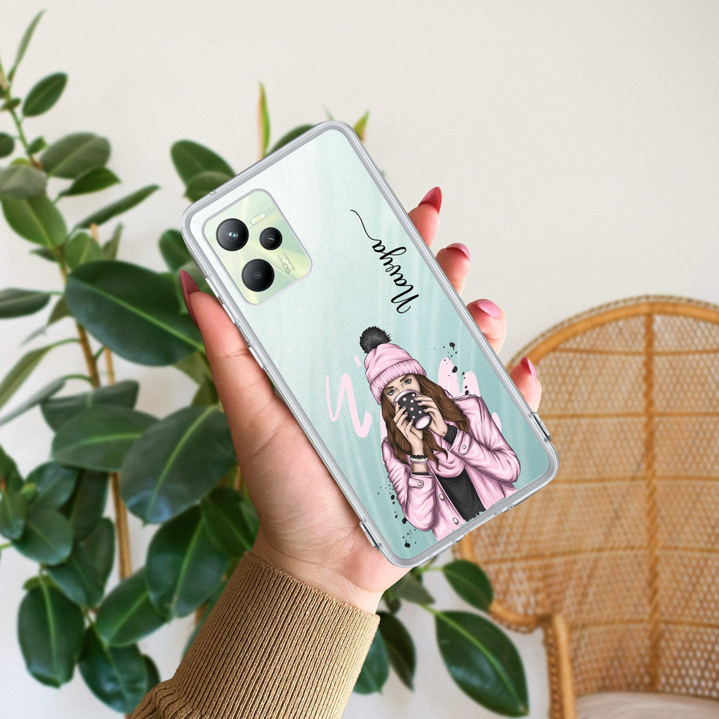 Coffee Time Customize Anti Yelllow Case For Realme C35 / Realme Narzo 50A Prime