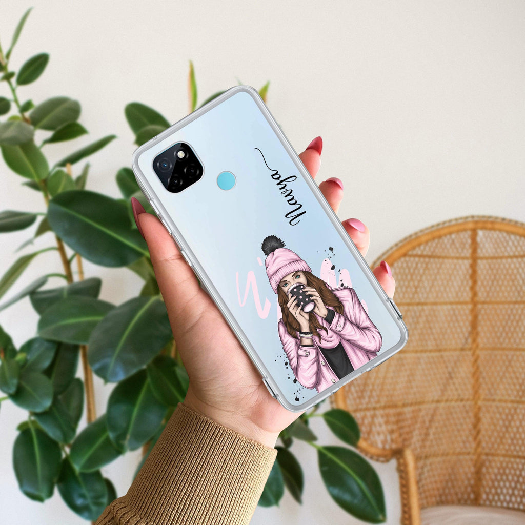 Coffee Time Customize Transparent Silicon Case For Realme 14 Pro Plus 5G