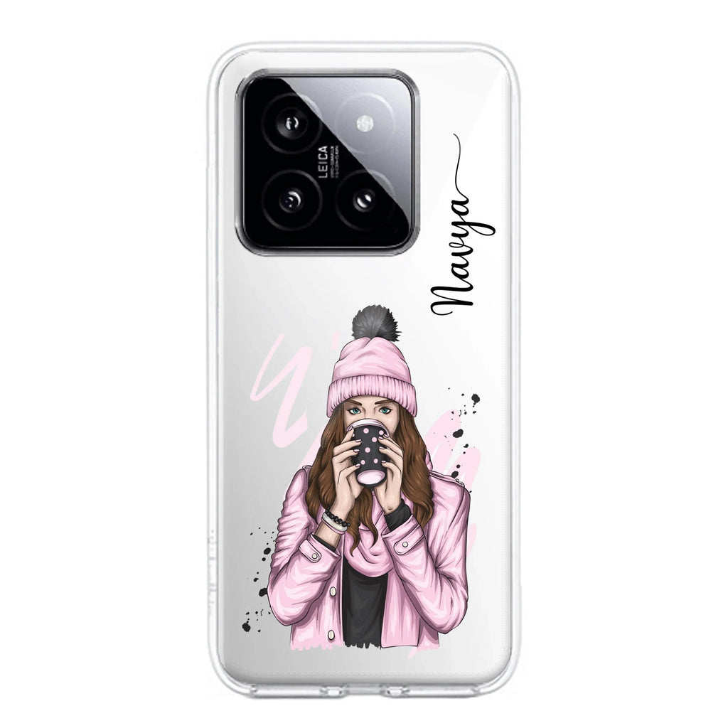 Coffee Time Customize Transparent Silicon Case For Redmi Note 13 5G