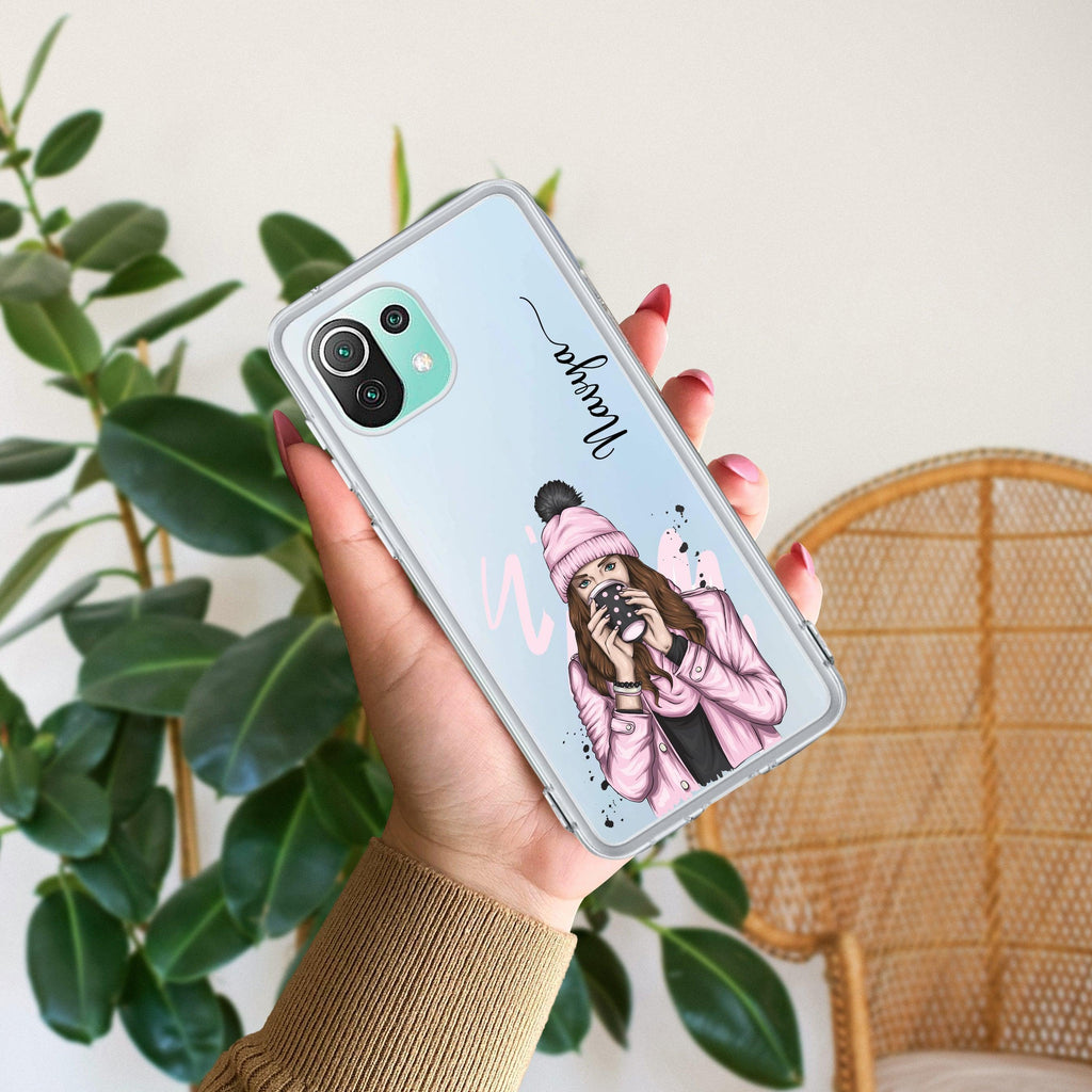 Coffee Time Customize Transparent Silicon Case For Redmi Note 13 Pro Plus 5G