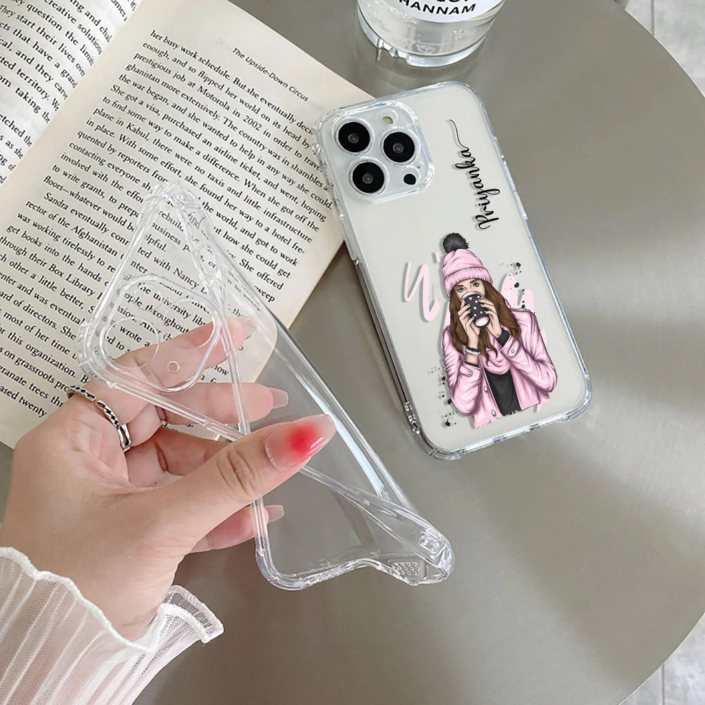 Coffee Time Customize Transparent Silicon Case For Samsung Galaxy S24 Ultra 5G