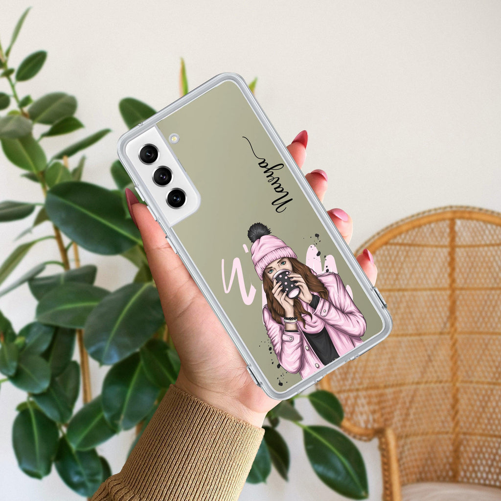 Coffee Time Customize Transparent Silicon Case For Samsung Galaxy A34 5G