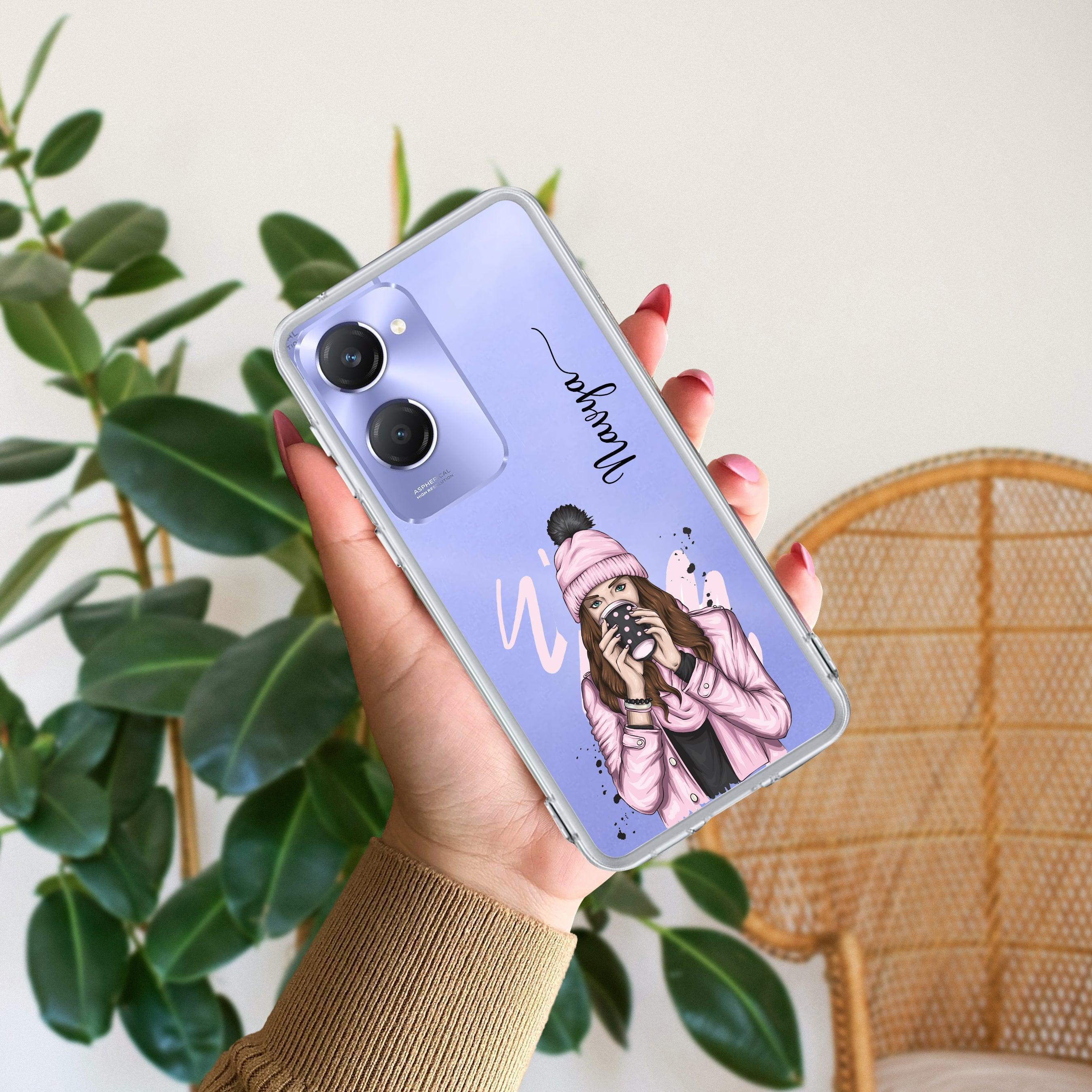 Coffee Time Customize Transparent Silicon Case For Vivo Y28s/ Y28e
