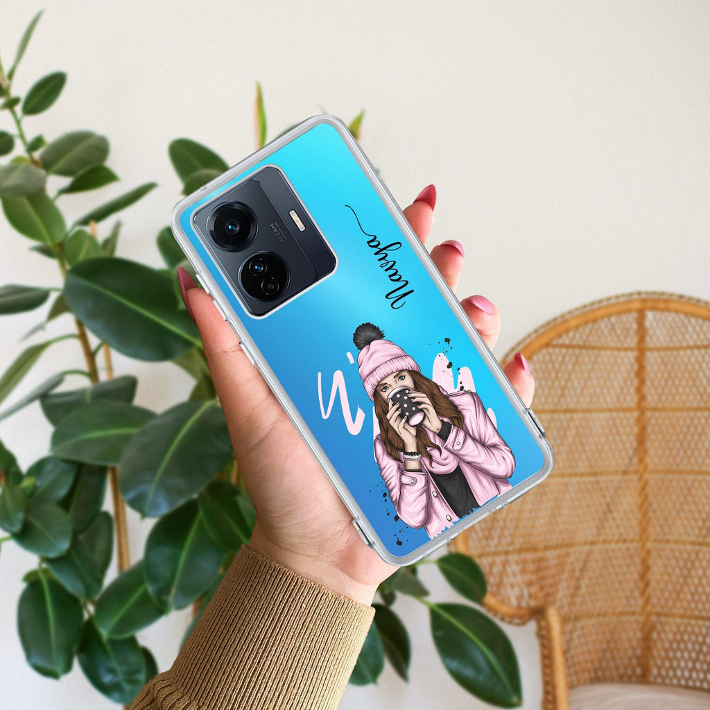 Coffee Time Customize Transparent Silicon Case For Vivo Y300 5G