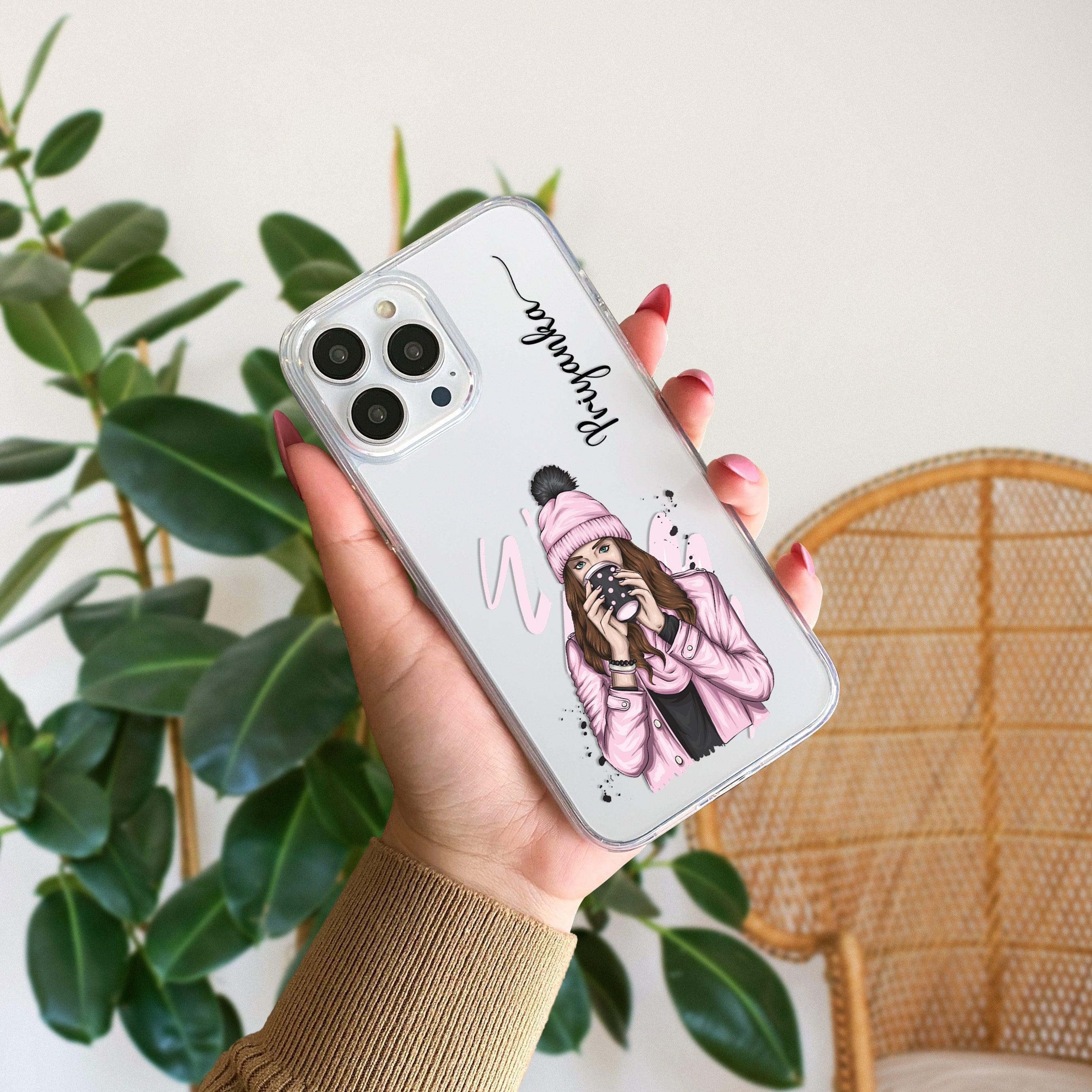 Coffee Time Customize Transparent Silicon Case For iPhone 15 Pro Max