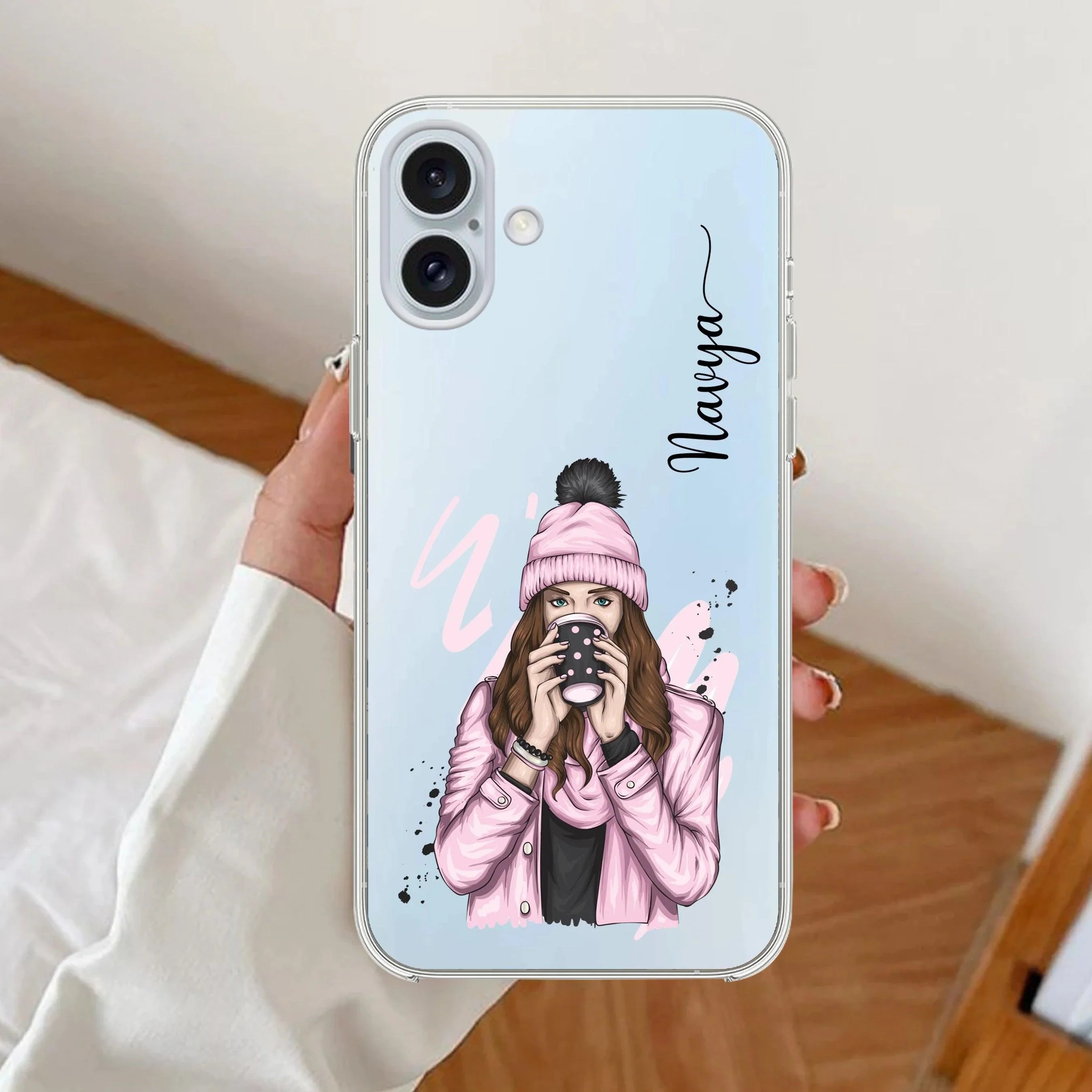 Coffee Time Customize Transparent Silicon Case For iPhone 17