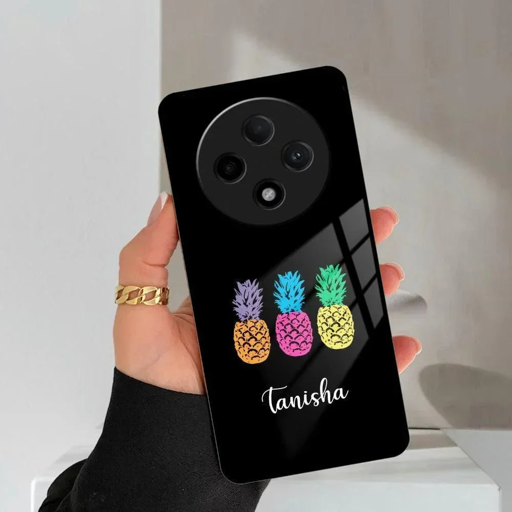 Colorful Pineapple Glass Case Cover For Oppo - ShopOnCliQ