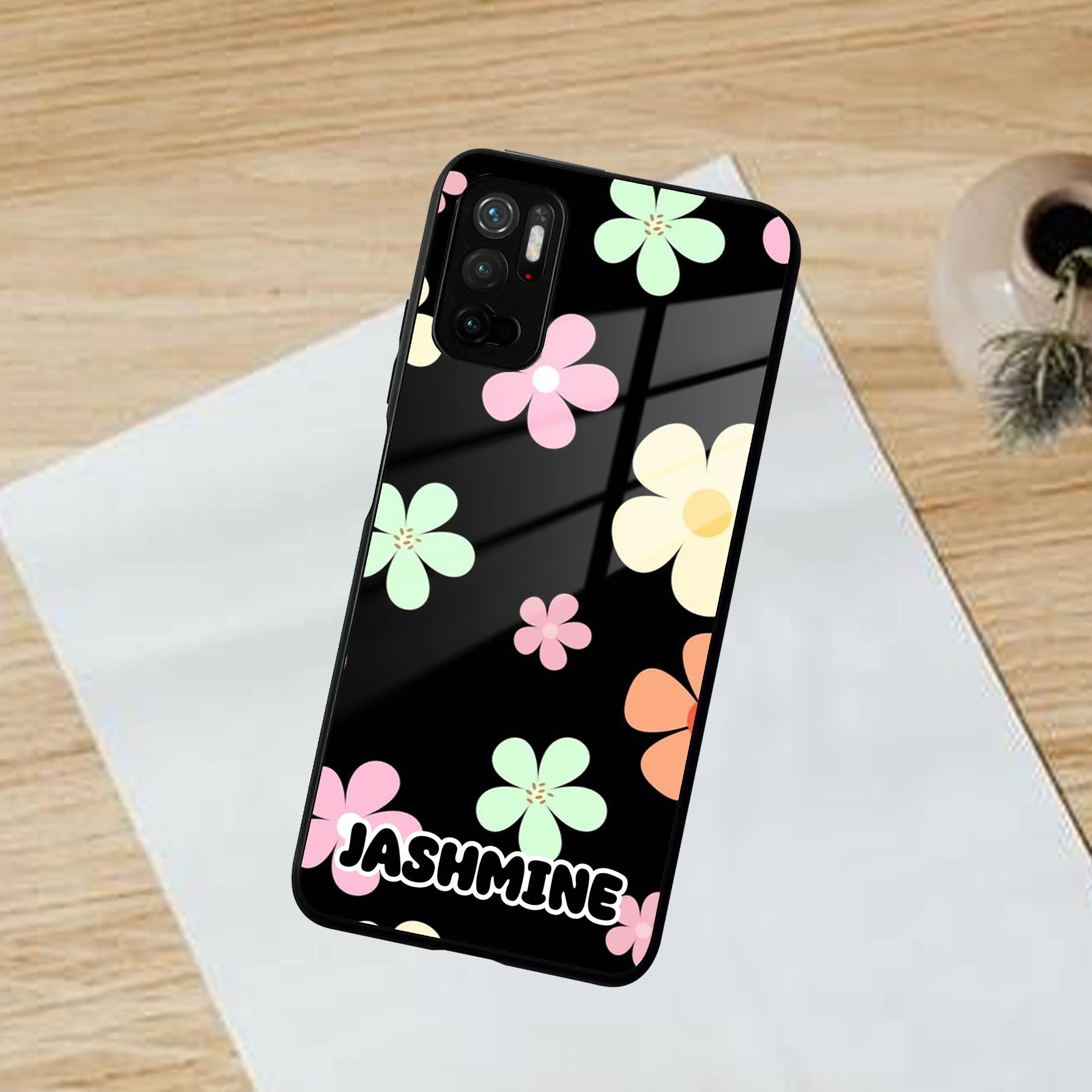 Colorfull Daisy Floral Glass Case Cover For Poco - ShopOnCliQ