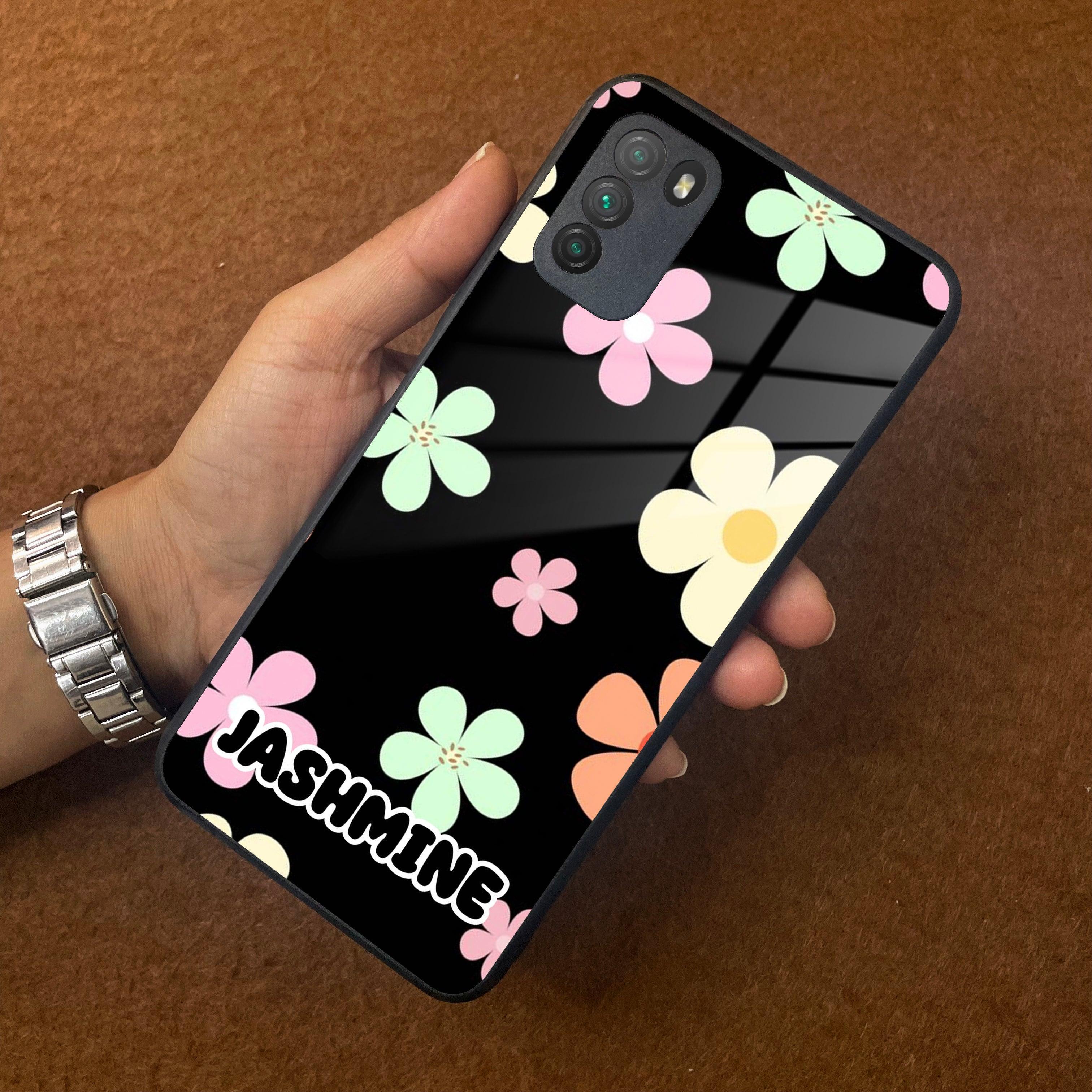 Colorfull Daisy Floral Glass Case Cover For Poco - ShopOnCliQ