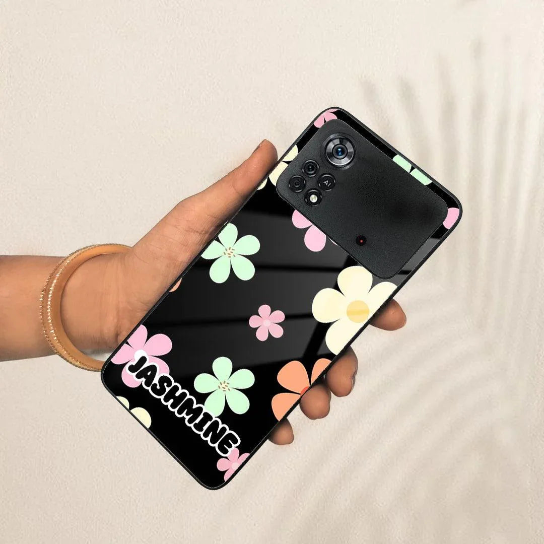 Colorfull Daisy Floral Glass Case Cover For Poco - ShopOnCliQ