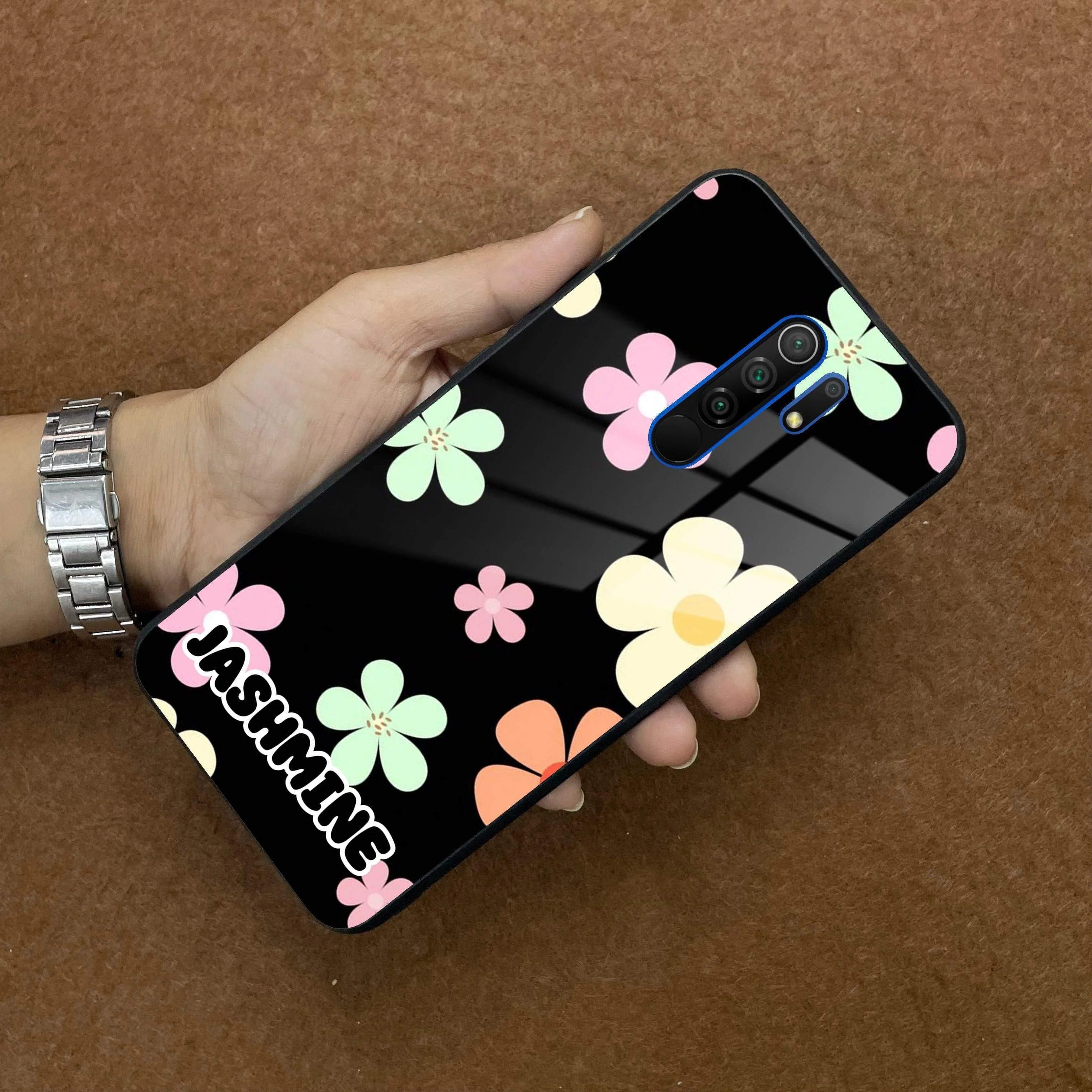 Colorfull Daisy Floral Glass Case Cover For Poco - ShopOnCliQ