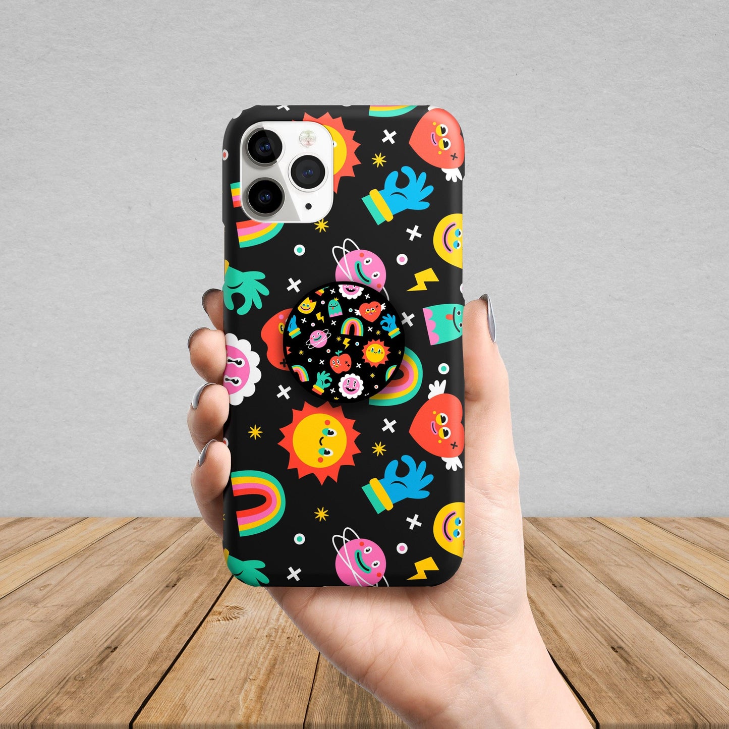 Comic elements colorful seamless pattern Hard Matte Phone Case Cover ShopOnCliQ