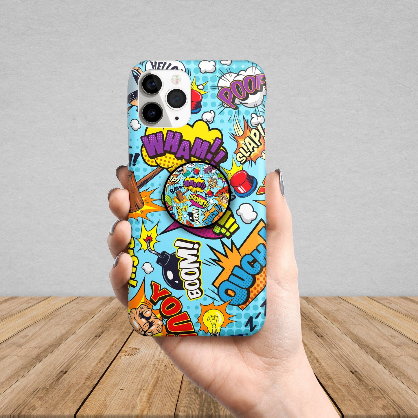 Comic elements colorful seamless pattern Hard Matte Phone Case Cover ShopOnCliQ