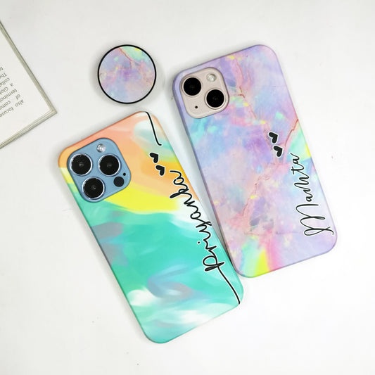 Cotton Candy Marble Phone Case Cover