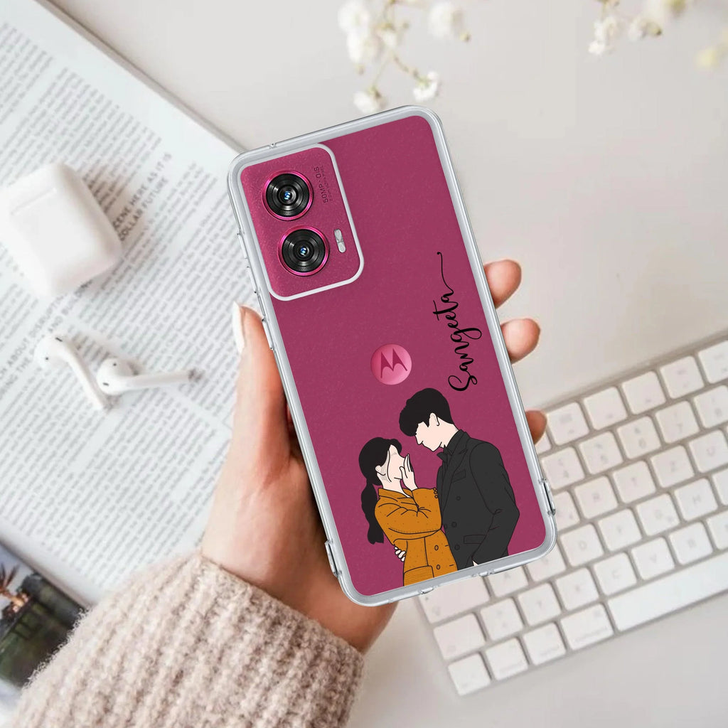 Couple Customize Anti Yellow Case For Motorola G85 5G