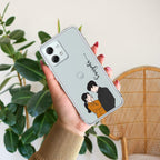 Couple Customize Transparent Silicon Case For Motorola Edge 60 Pro 5G