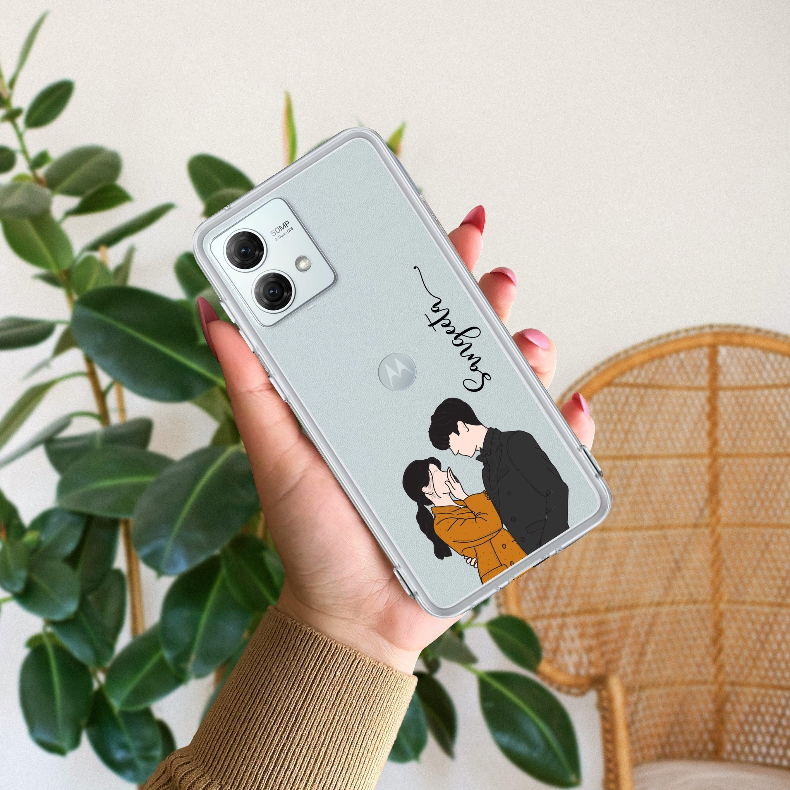 Couple Customize Transparent Silicon Case For Motorola Edge 60 Pro 5G