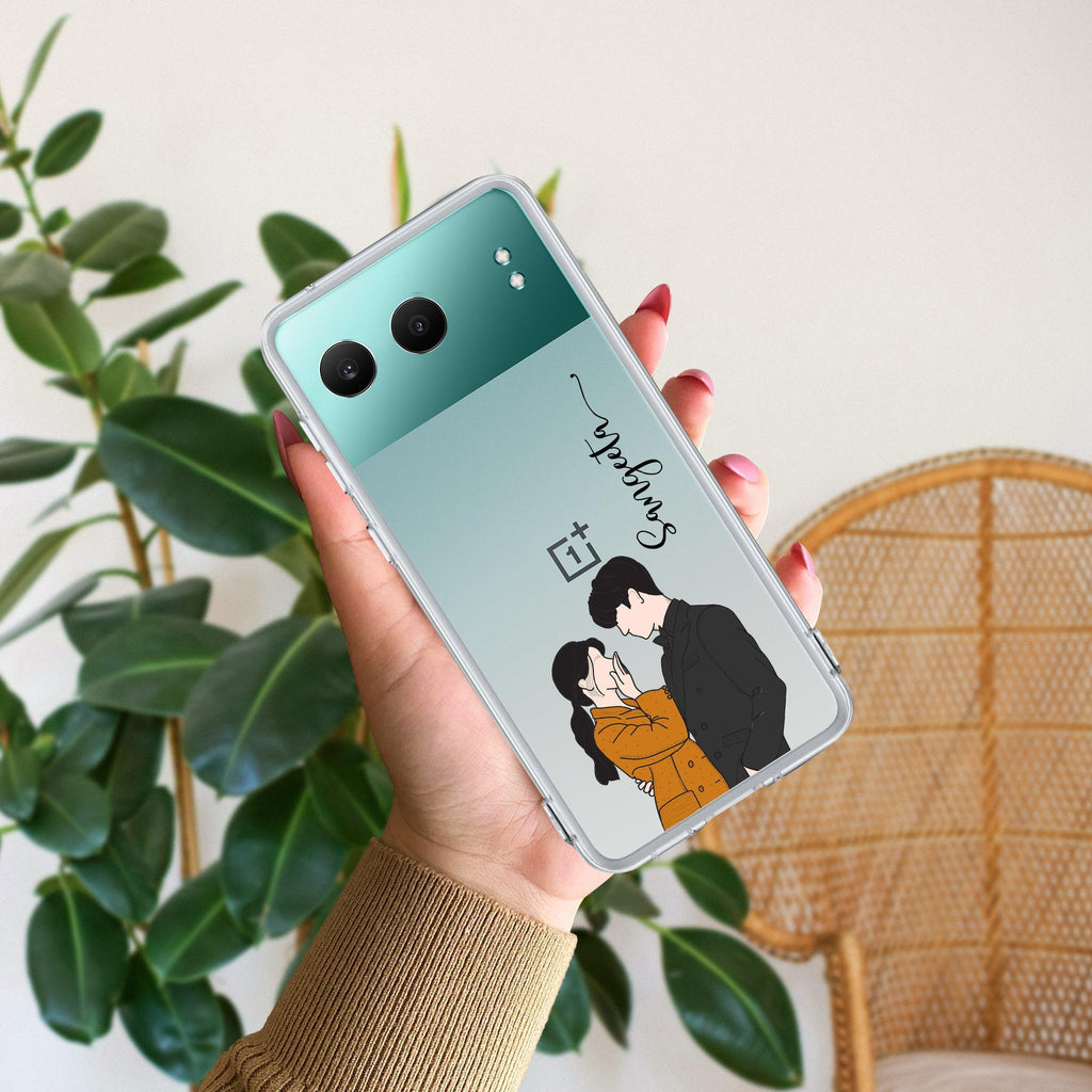 Couple Customize Transparent Silicon Case For OnePlus Nord 4 5G