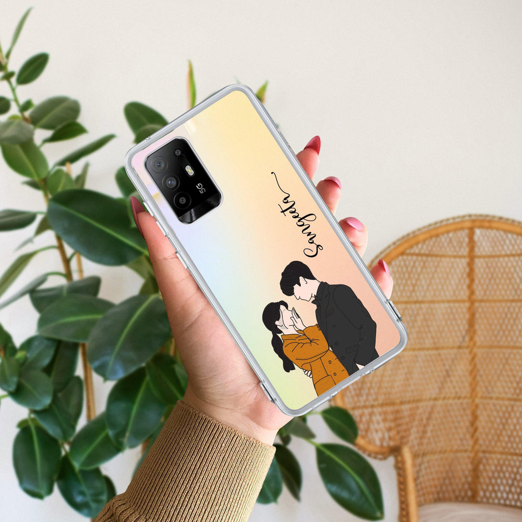 Couple Customize Anti Yellow Case For Oppo F19 Pro Plus