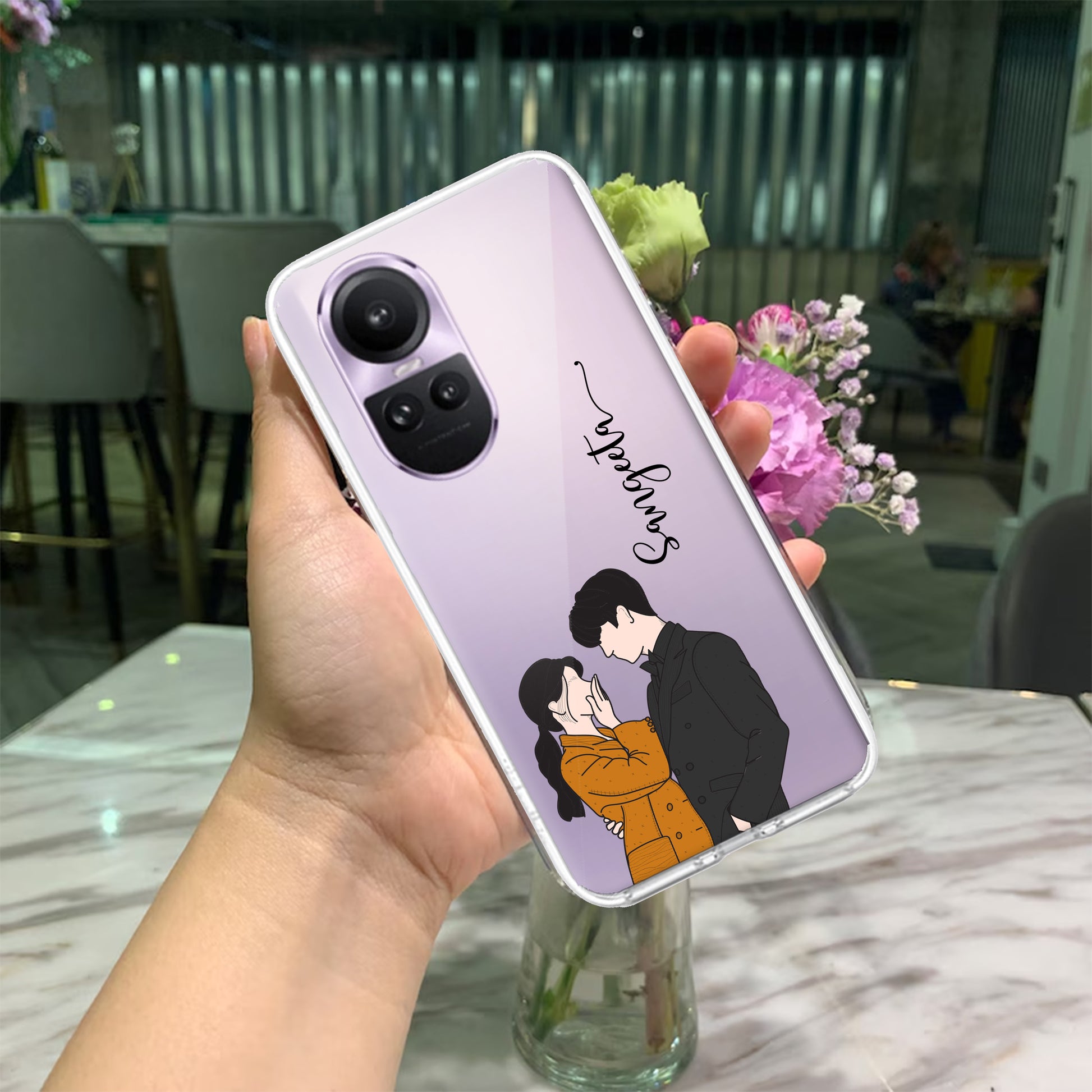 Couple Customize Transparent Silicon Case For Oppo ShopOnCliQ