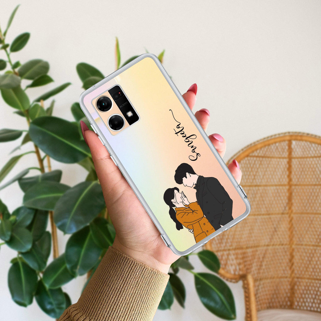 Couple Customize Anti Yellow Case For Oppo Reno 7 5G