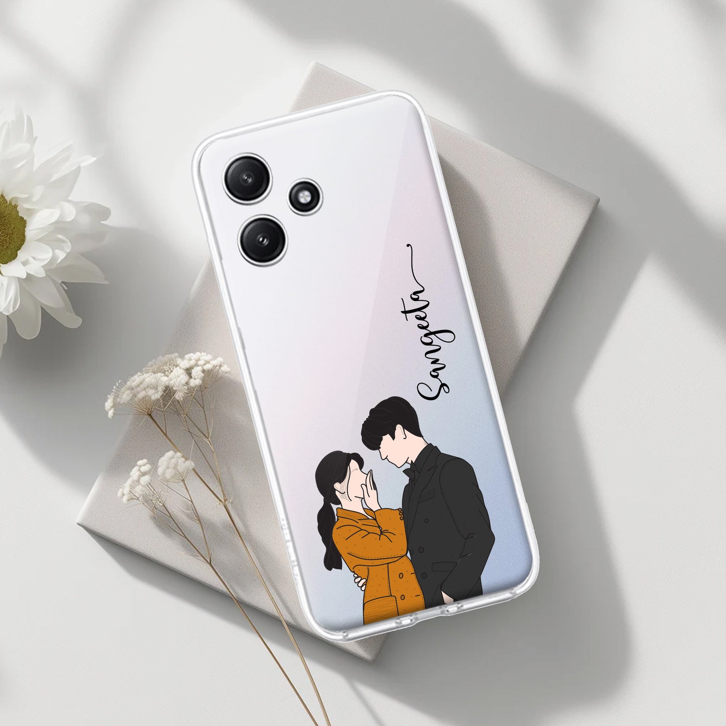 Couple Customize Transparent Silicon Case For Poco ShopOnCliQ