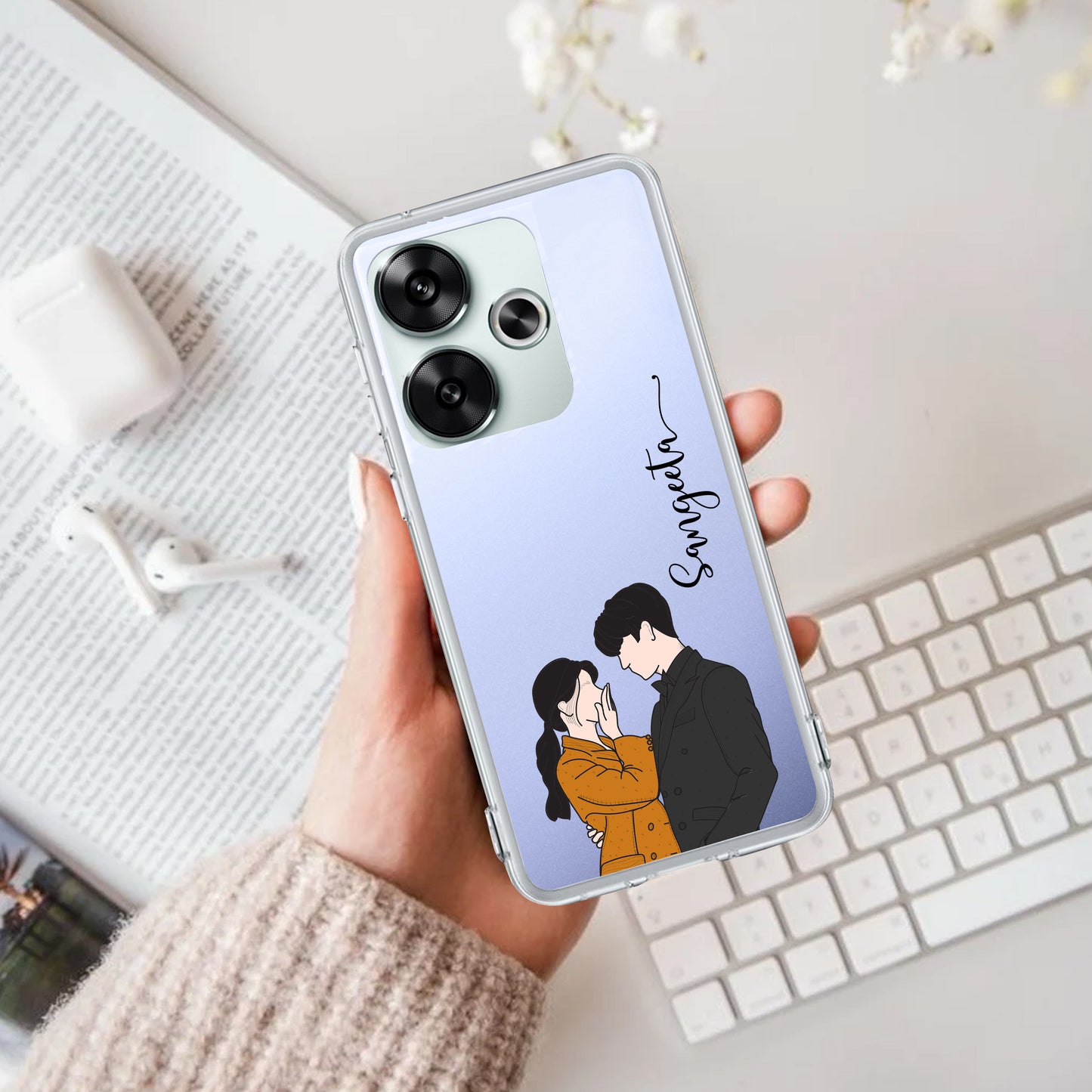 Couple Customize Transparent Silicon Case For Poco ShopOnCliQ