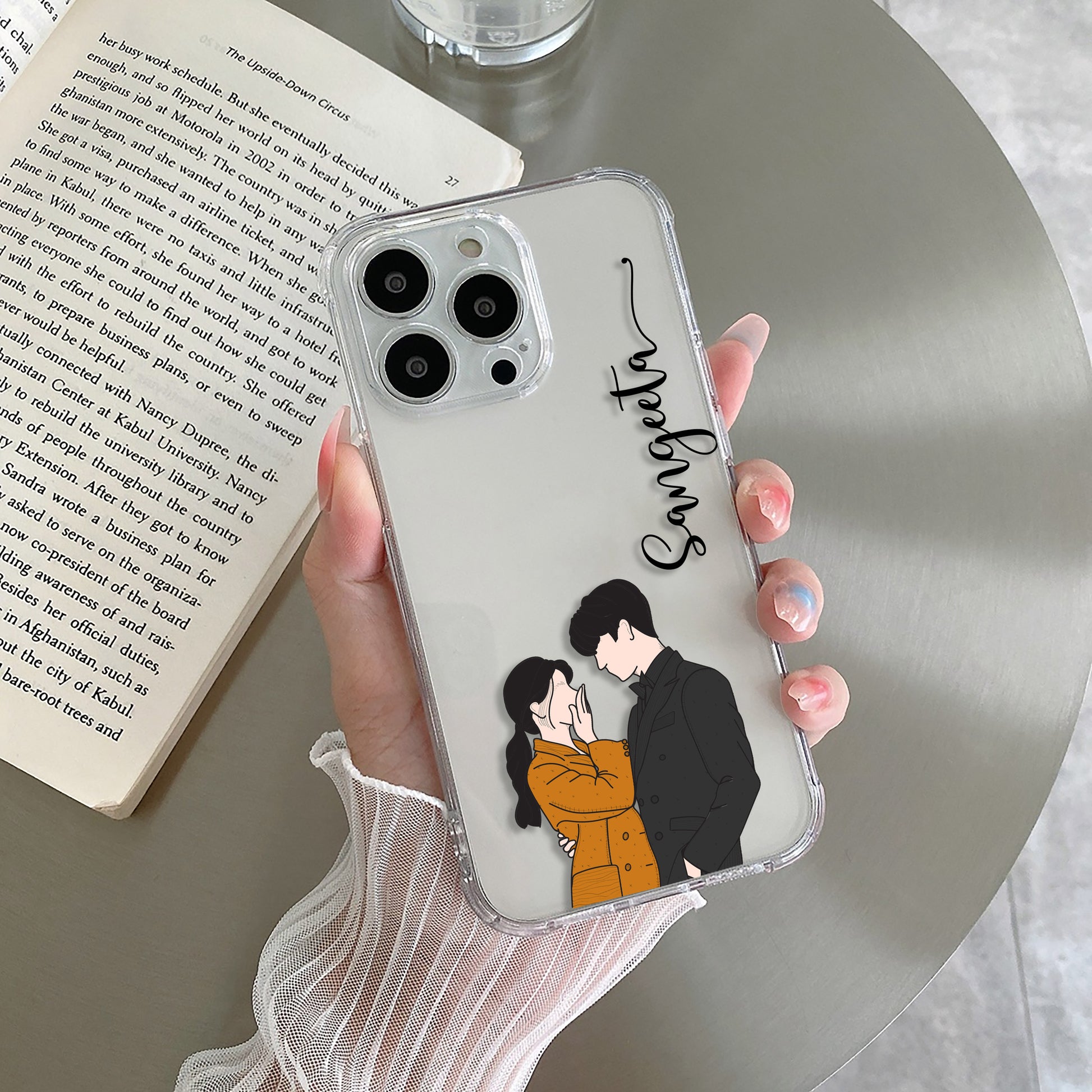 Couple Customize Transparent Silicon Case For Realme/Narzo ShopOnCliQ