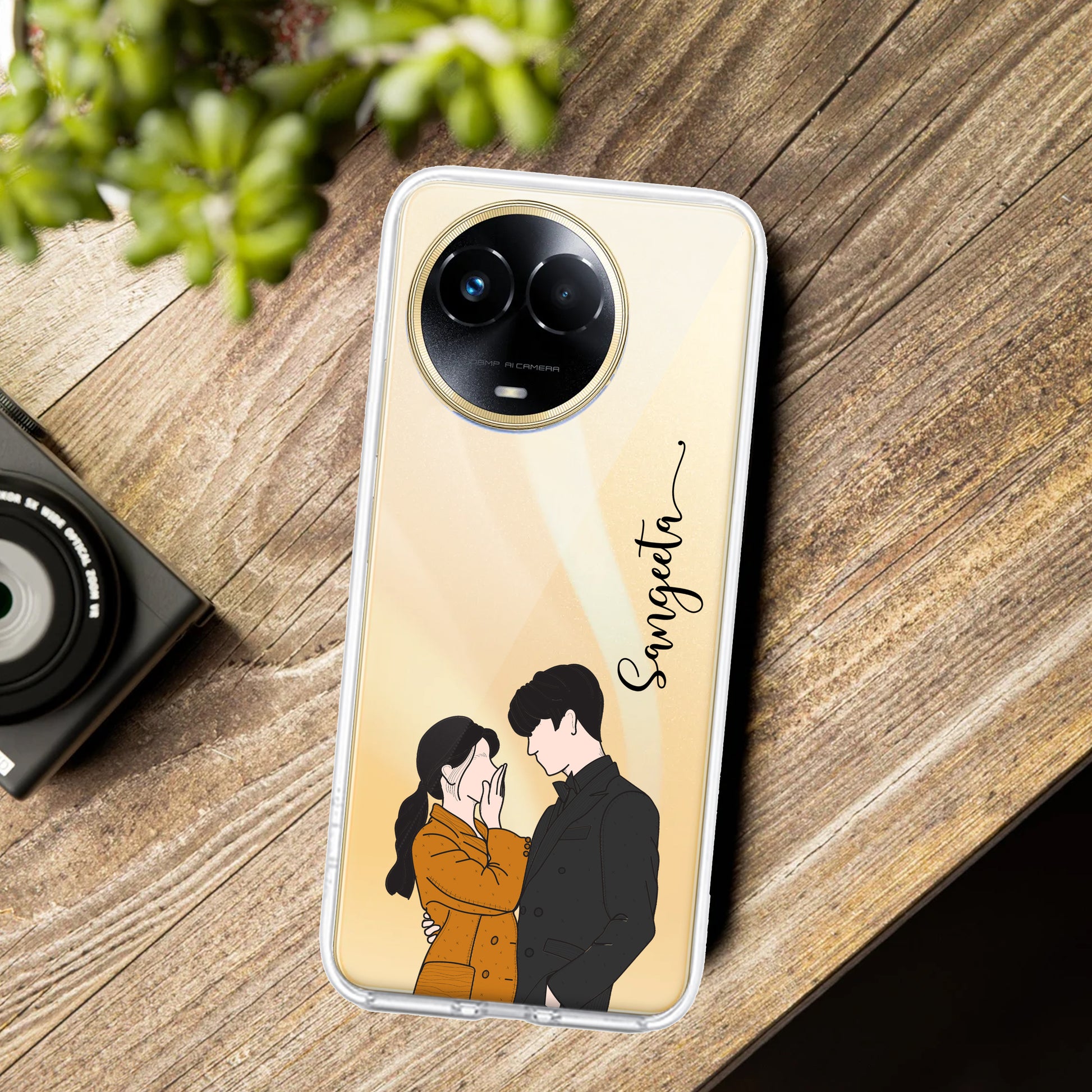 Couple Customize Transparent Silicon Case For Realme/Narzo ShopOnCliQ