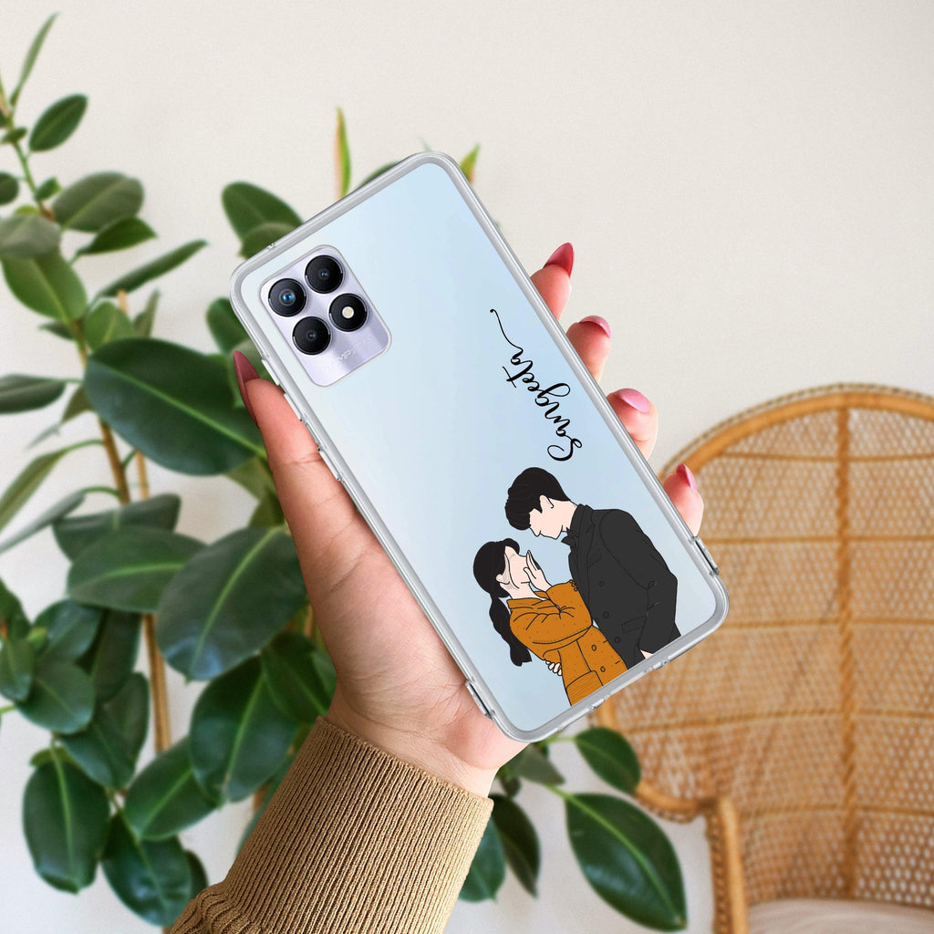 Couple Customize Transparent Silicon Case For Realme/Narzo - ShopOnCliQ