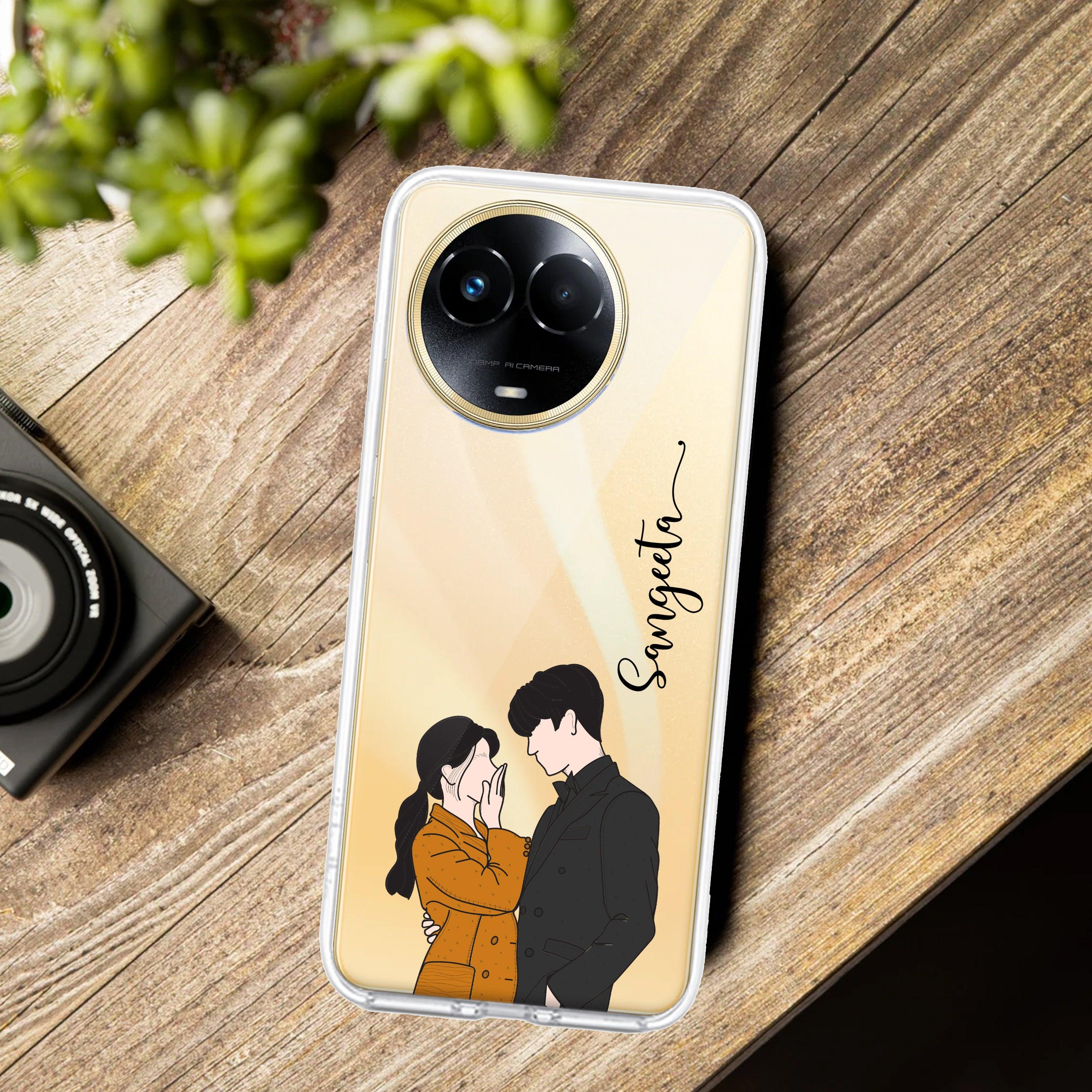 Couple Customize Transparent Silicon Case For Realme/Narzo - ShopOnCliQ