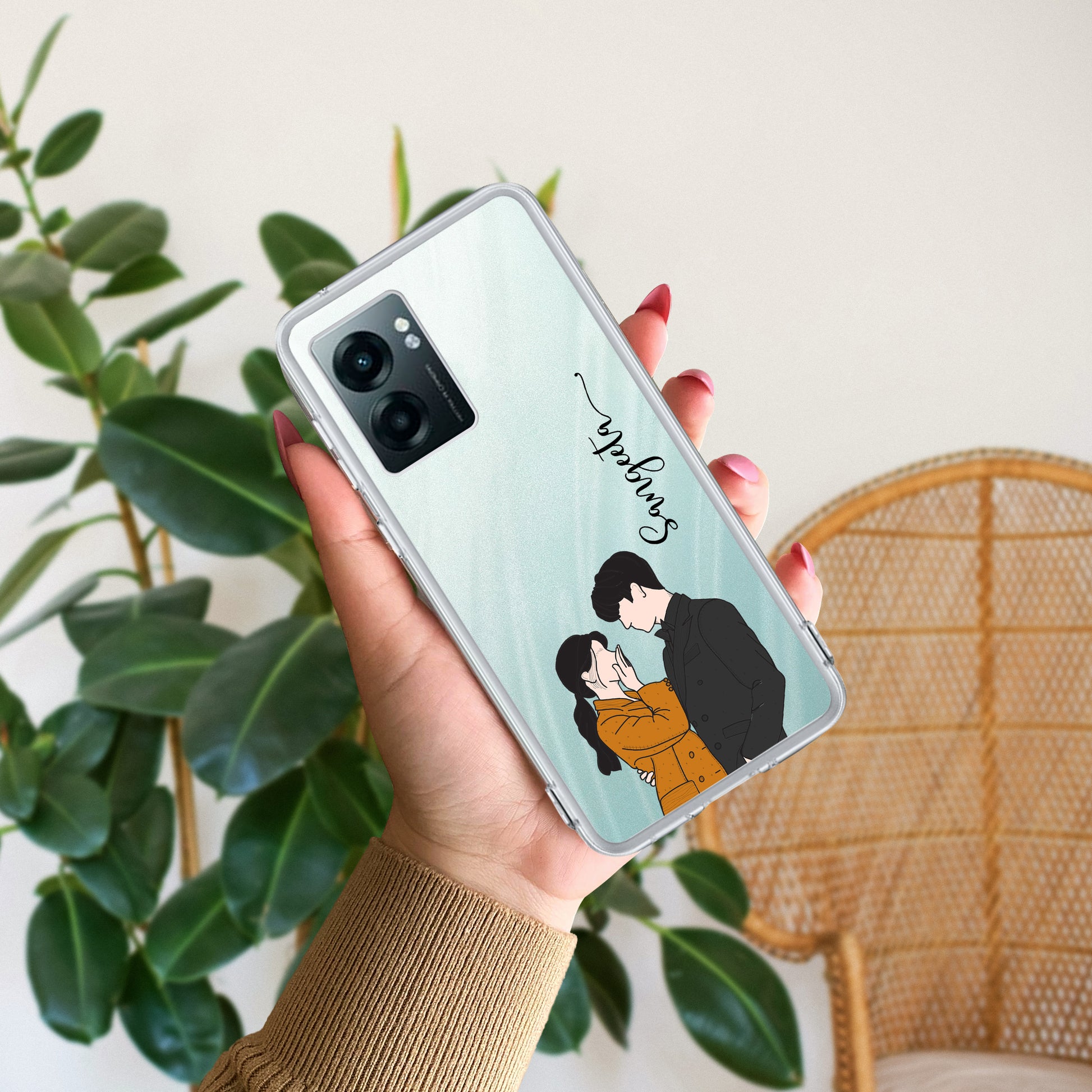 Couple Customize Transparent Silicon Case For Realme/Narzo ShopOnCliQ