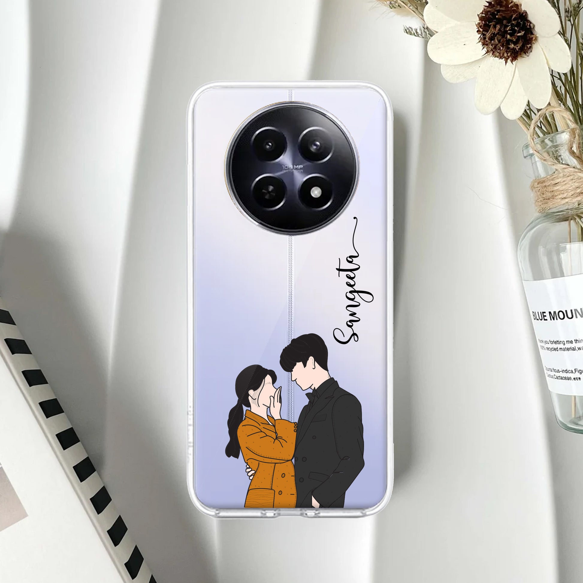 Couple Customize Transparent Silicon Case For Realme/Narzo ShopOnCliQ