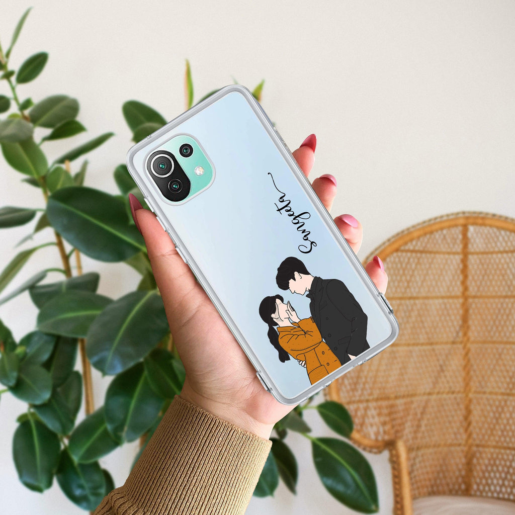 Couple Customize Transparent Silicon Case For Mi 10i