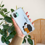 Couple Customize Transparent Silicon Case For Mi 10i