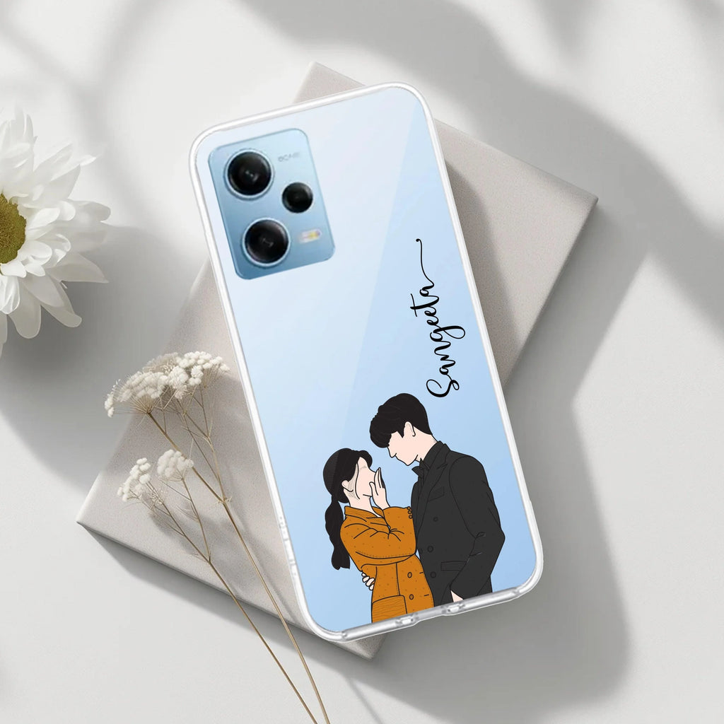 Couple Customize Transparent Silicon Case For Redmi Note 14 5G