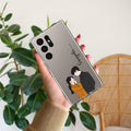 Couple Customize Transparent Silicon Case For Samsung Galaxy S22 Ultra 5G