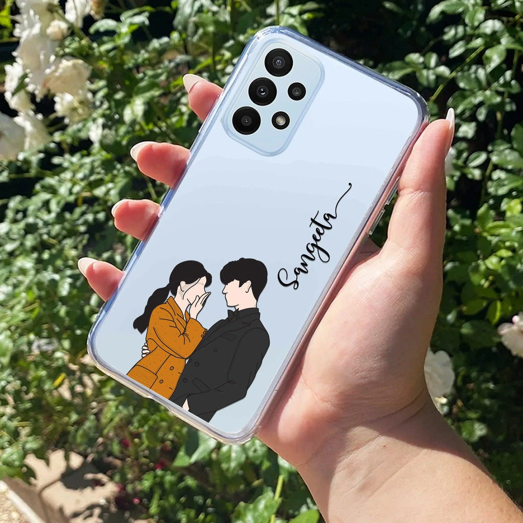 Couple Customize Transparent Silicon Case For Samsung Galaxy A13 4G