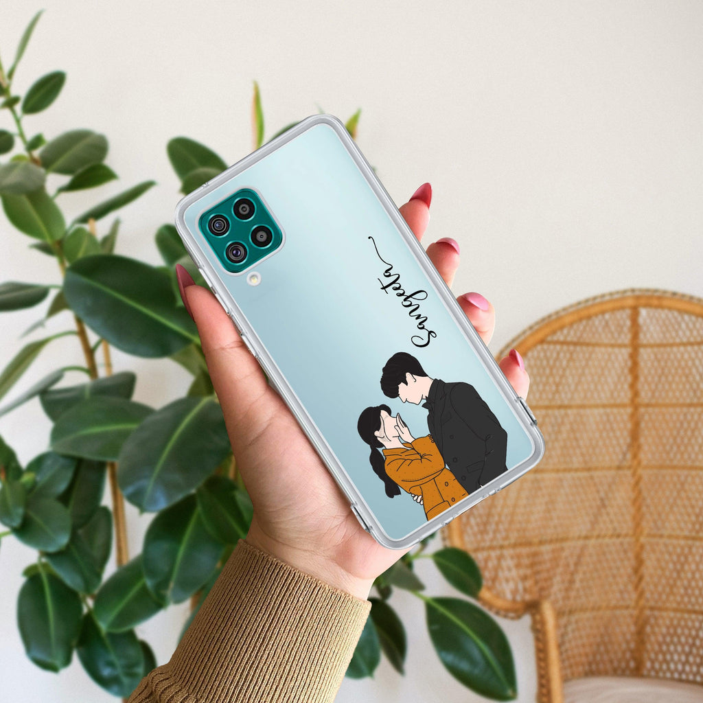 Couple Customize Transparent Silicon Case For Samsung Galaxy S24 Plus 5G